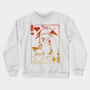 Poker Cards Beaver Crewneck Sweatshirt